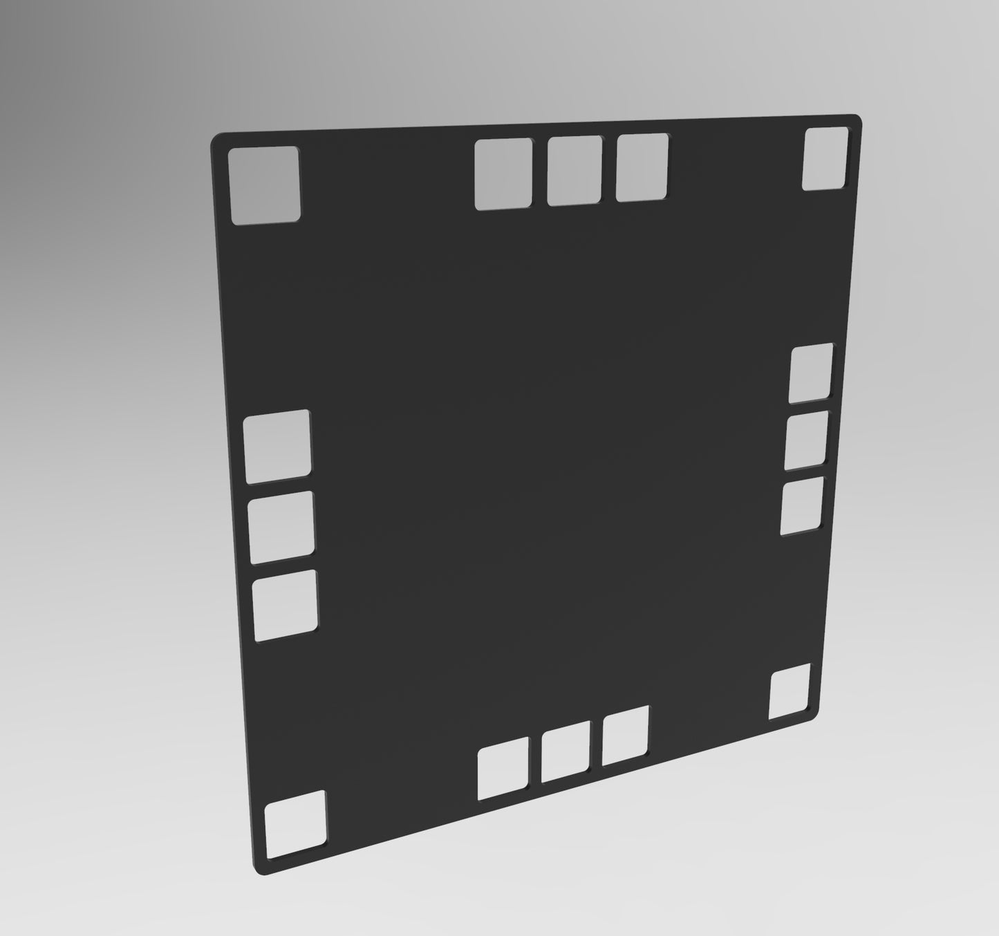 Grid Panel Solid (11" x 11") Powder Coated, Aluminum or Steel (Copy)