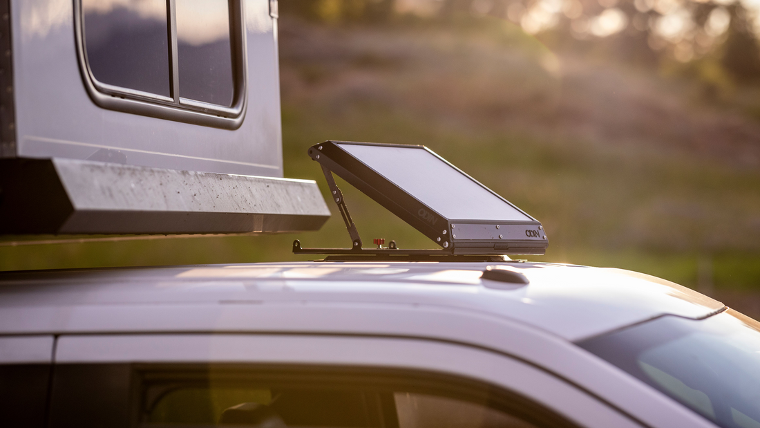 Odin Starlink Mini Tuff Mount open on vehicle roof