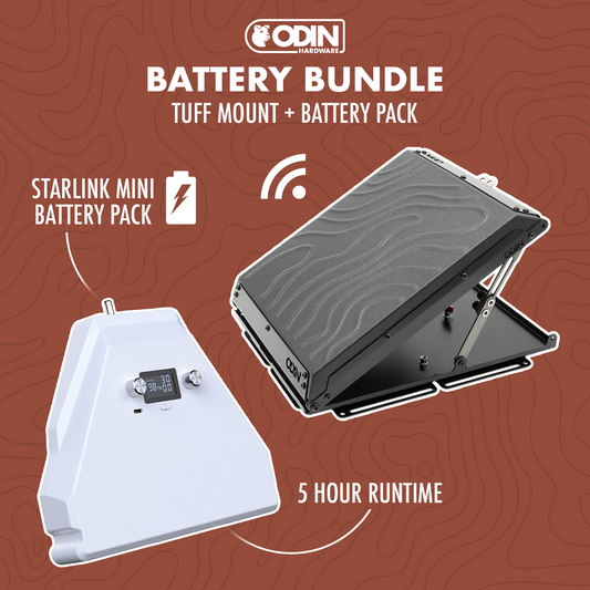 Tuff Mount & Battery for Starlink Mini Bundle