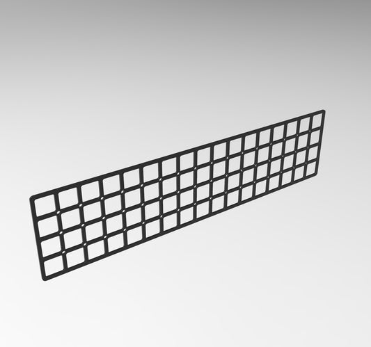 Tuff Grid Panel (5" x 20.6") Powder Coated, Aluminum or Steel