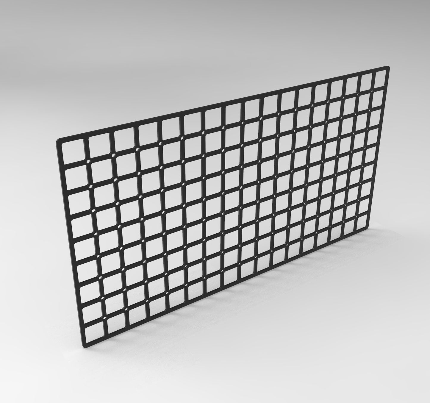Grid Panel (20.6" x 11") Powder Coated, Aluminum or Steel