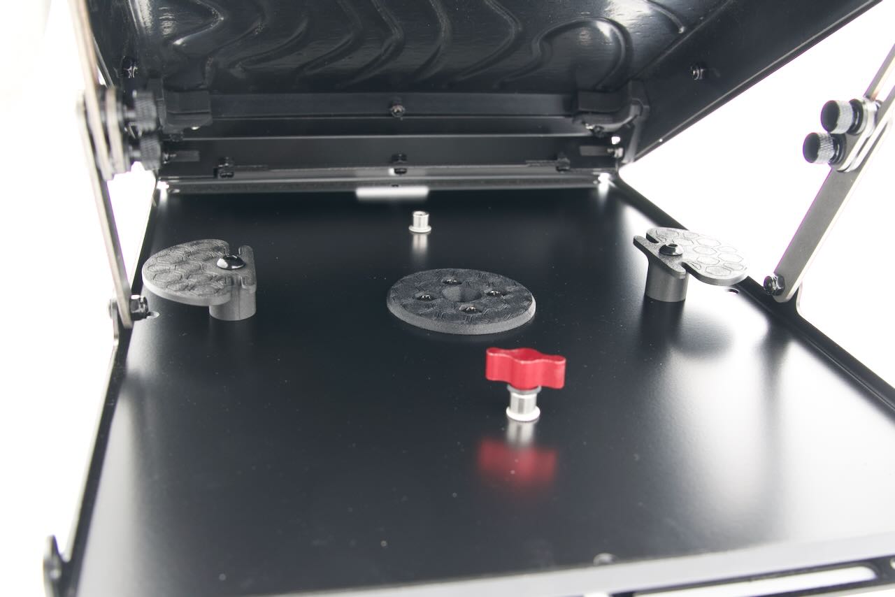 Cable manager shown on the inside of the Tuff Mount for Starlink Mini