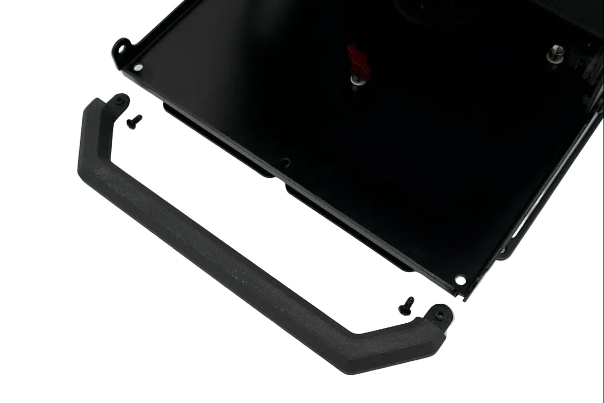 Carry handle for Tuff Mount shown prior to installation with fasteners