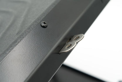 Lock Sliders on Tuff Mount for Starlink Mini, shown in unlocked position