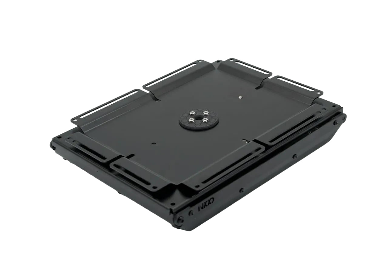 Underside of Tuff Mount for Starlink Mini, showing mounting holes