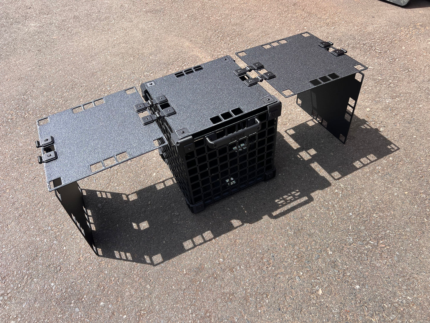 Tuff Grid Crate with Fold Out Table